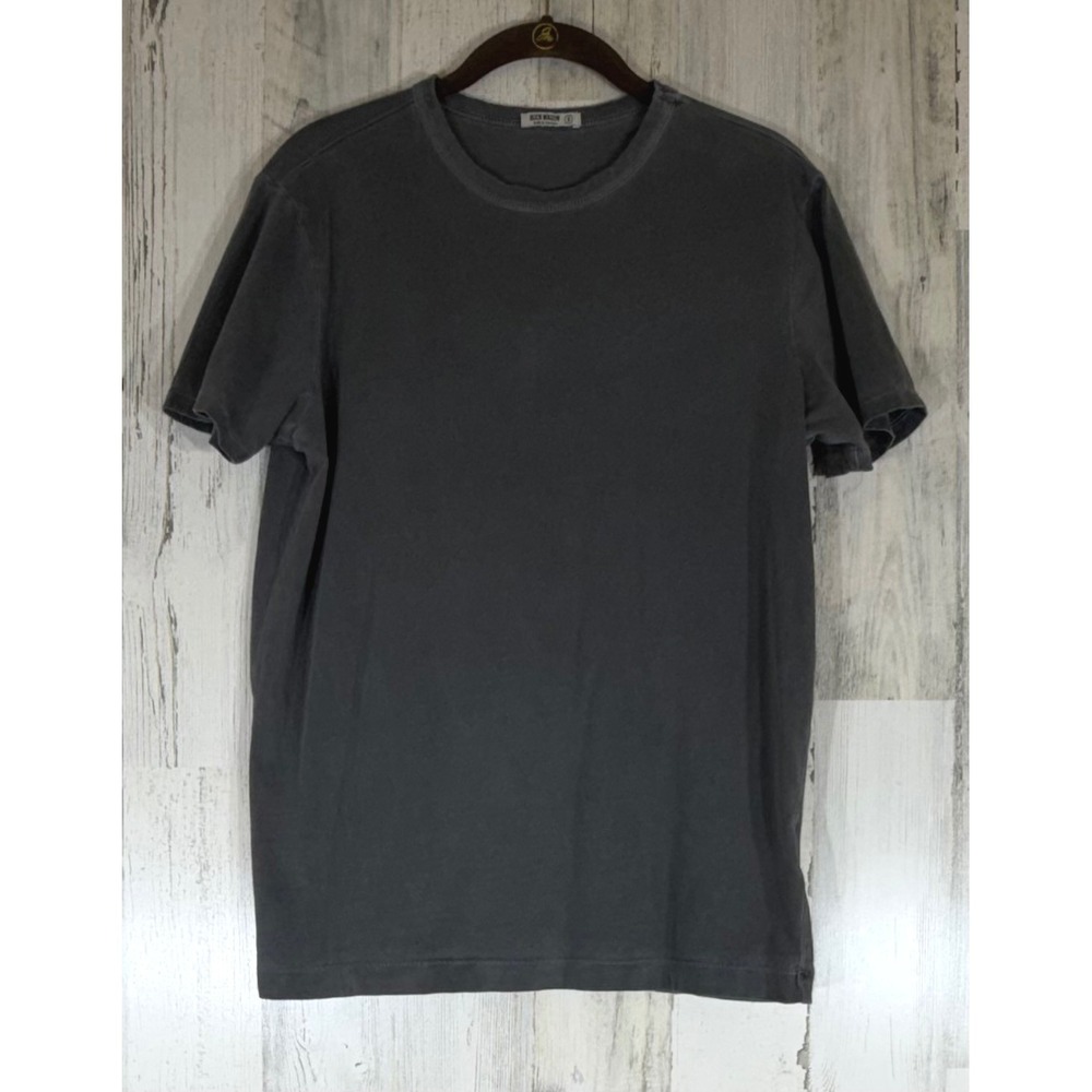 Buck Mason Slub Classic T-Shirt Small Gray Wash Basic Minimalist Casual Neutral